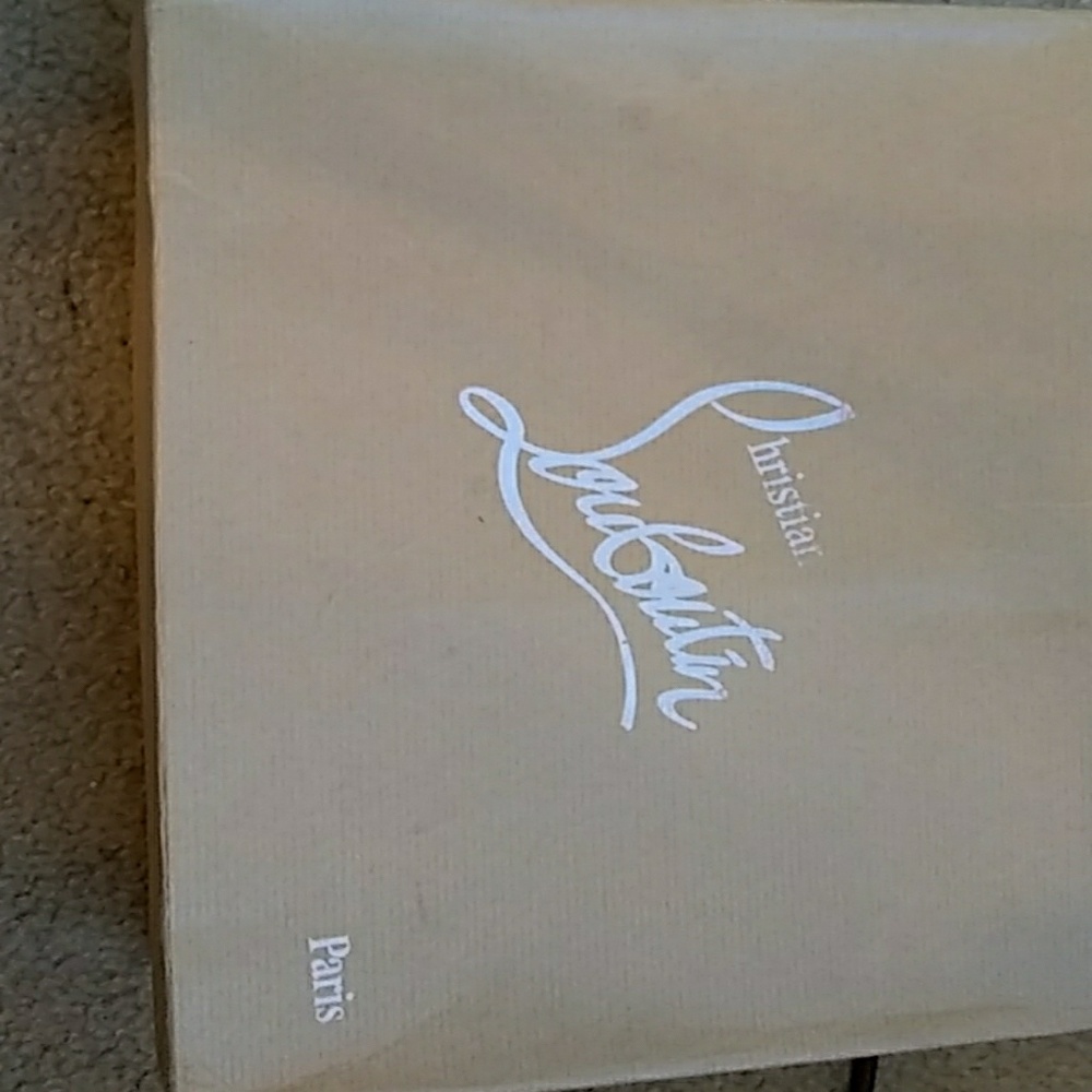 Spikey blue red bottom suede Christian Louboutin